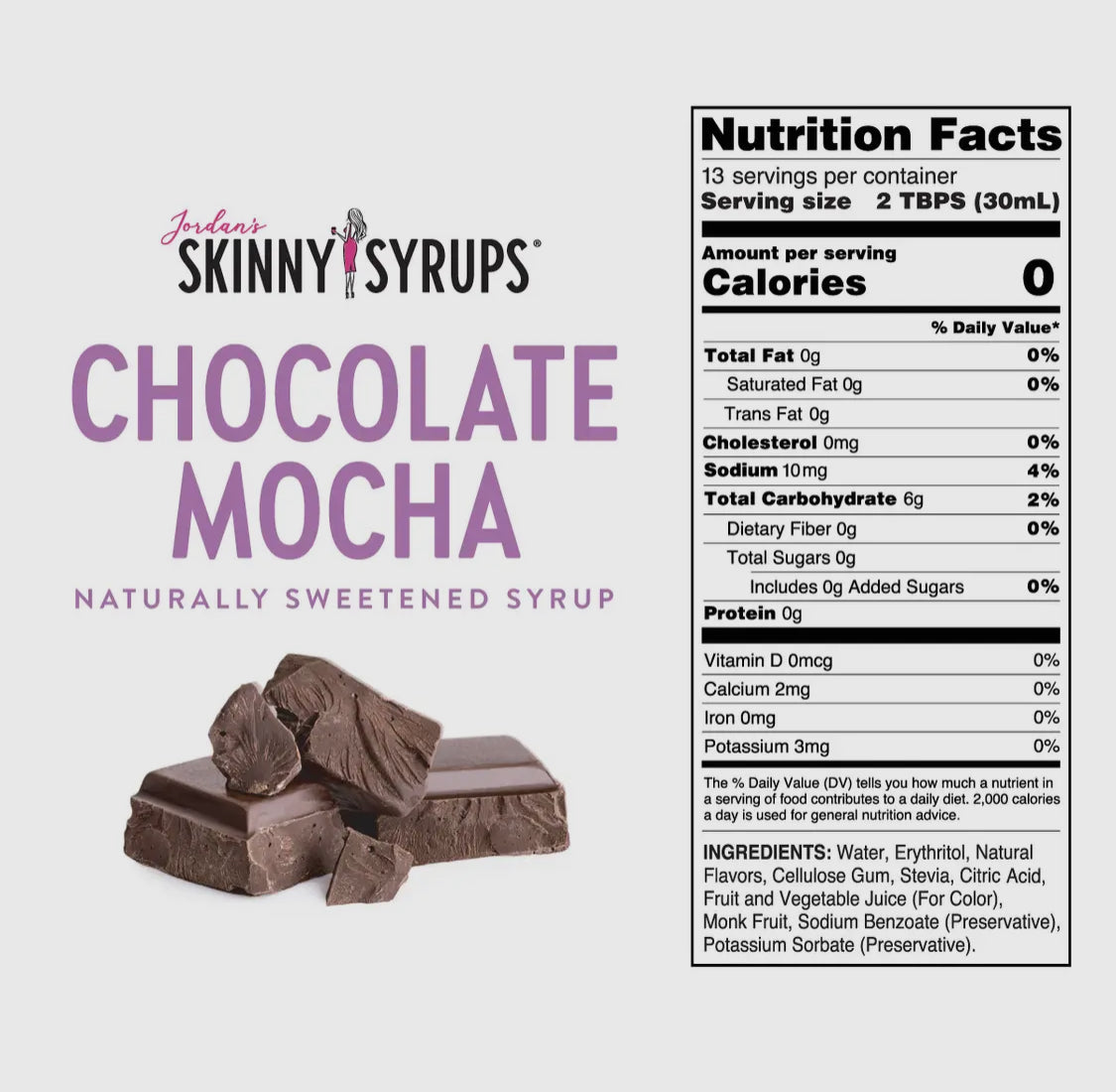 Jordan’s Skinny Syrup- Chocolate Mocha