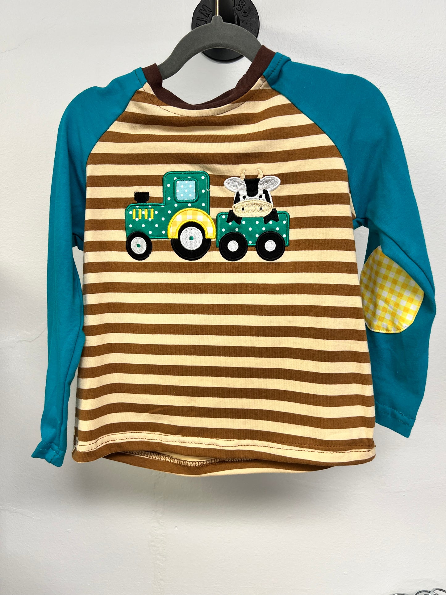 Boys Striped Tractor Top