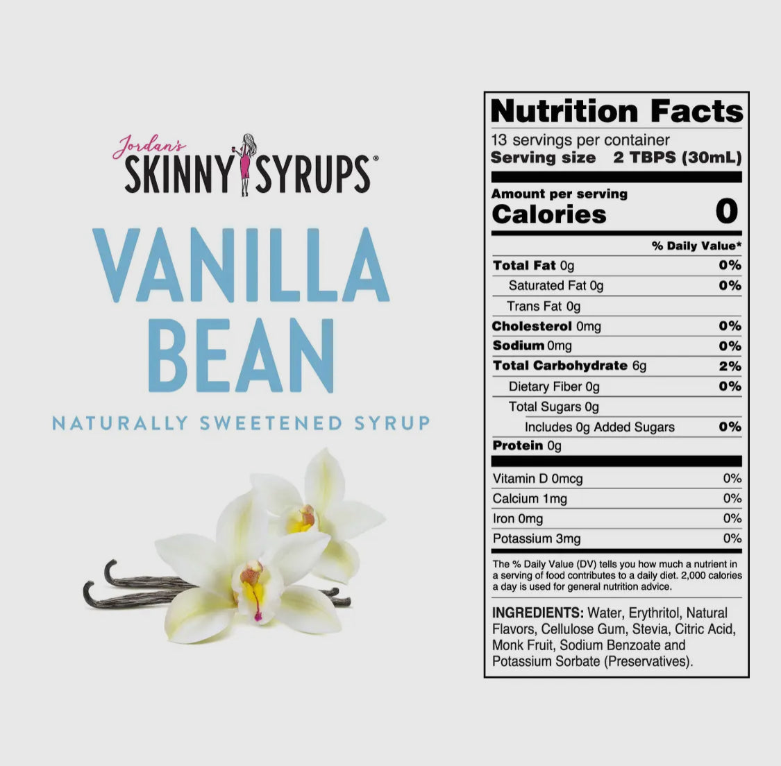 Jordan’s Skinny Syrup- Vanilla Bean
