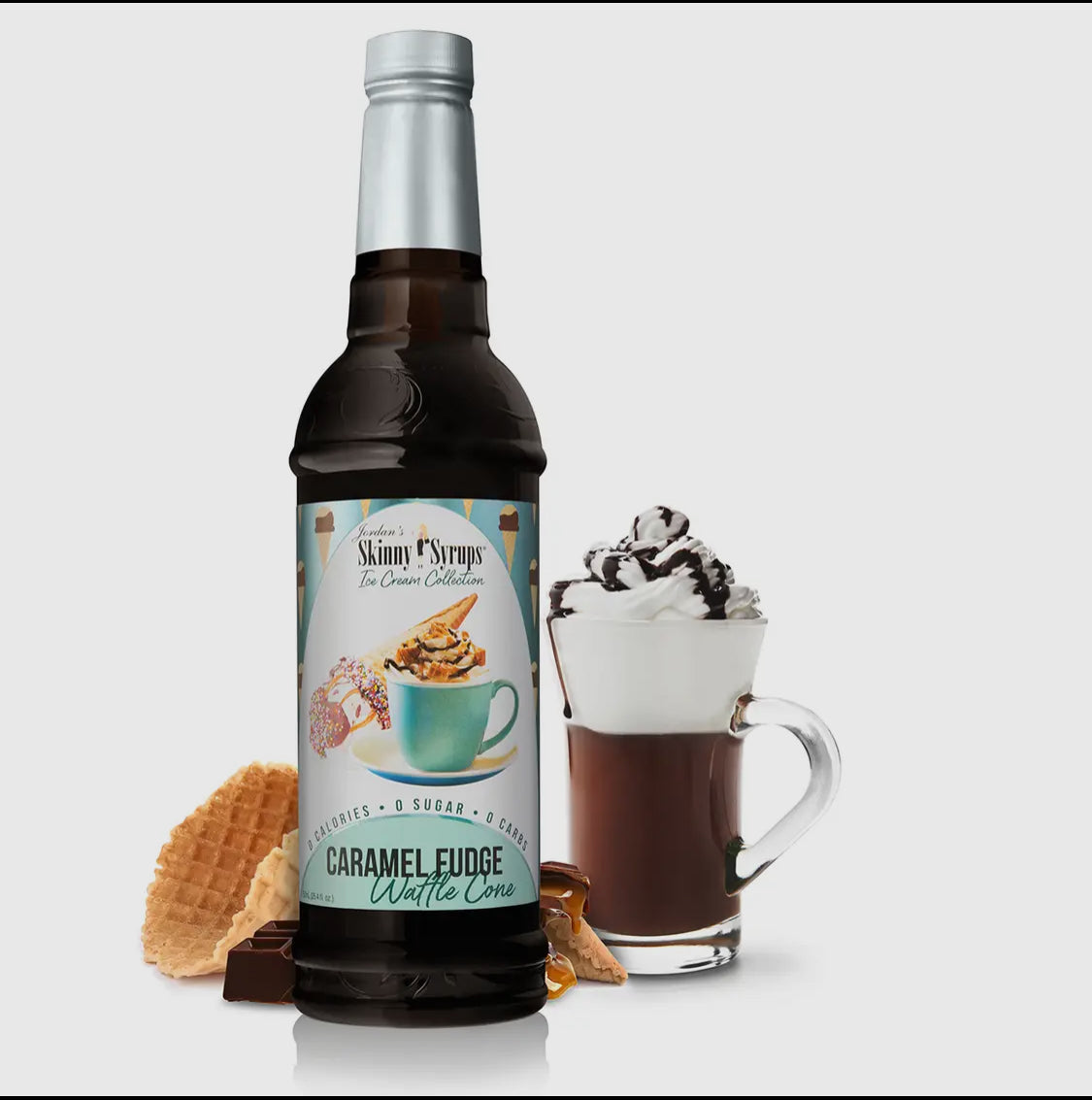 Jordan's Skinny Syrup - Chocolate Fudge Syrup Waffle Cone