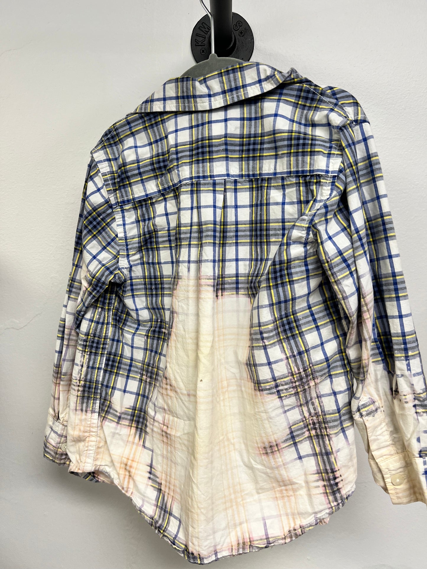 Boys Button Up Bleached Shirt